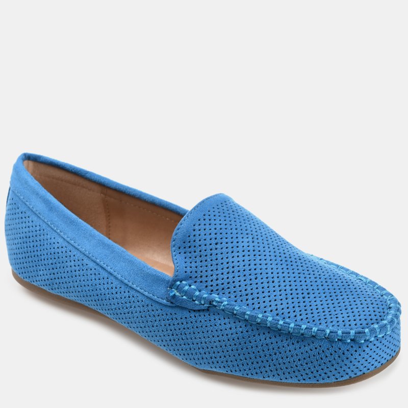 Shop Journee Collection Women's Comfort Wide Width Halsey Loafer In Blue