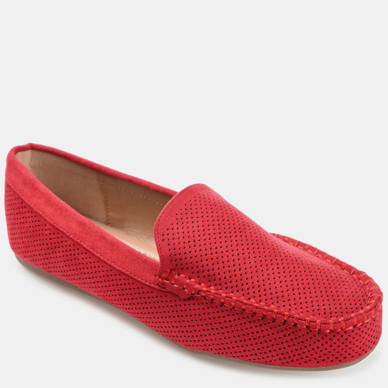 Journee Collection Women's Comfort Wide Width Halsey Loafer In Red