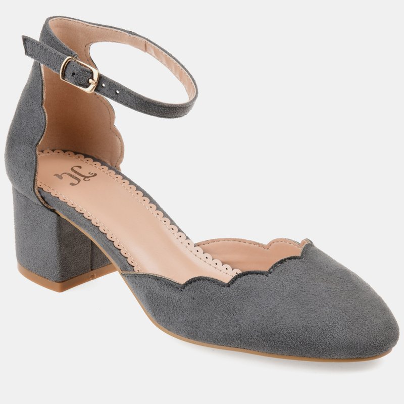 Shop Journee Collection Women's Edna Pump Sandal In Grey