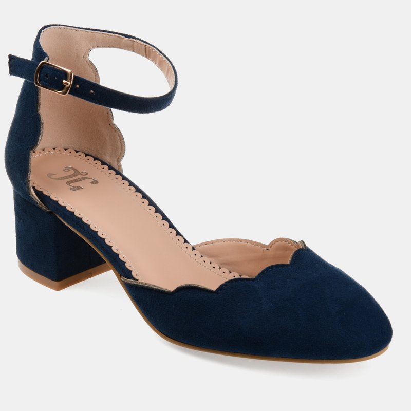 Shop Journee Collection Women's Edna Pump Sandal In Blue