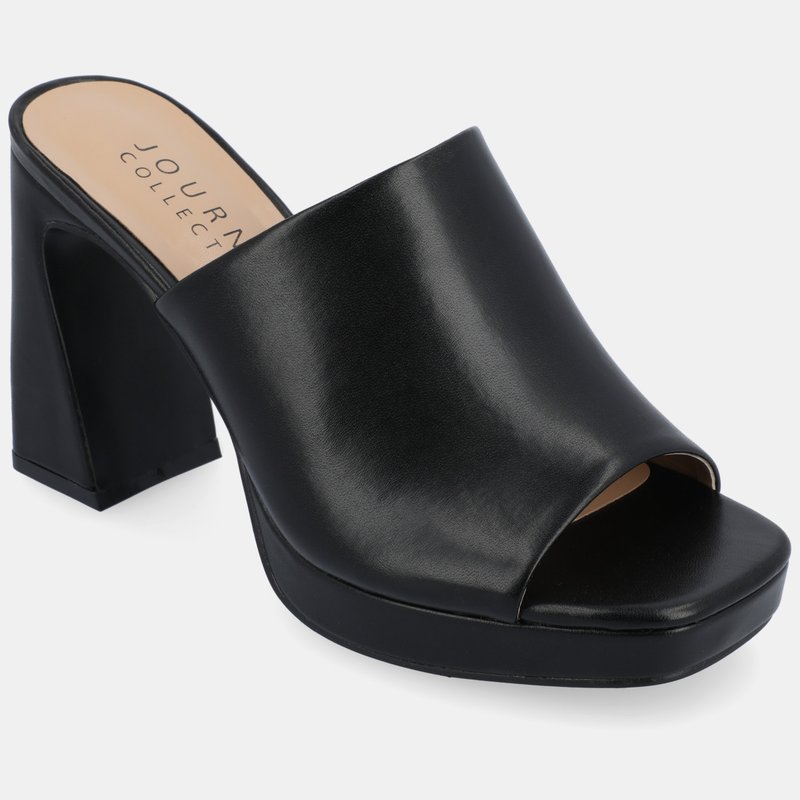 Shop Journee Collection Women's Ezzlynn Sandals In Black
