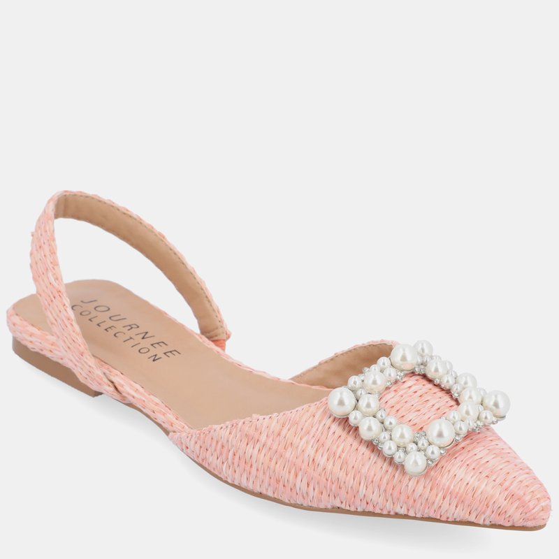 Shop Journee Collection Women's Hannae Flats In Pink
