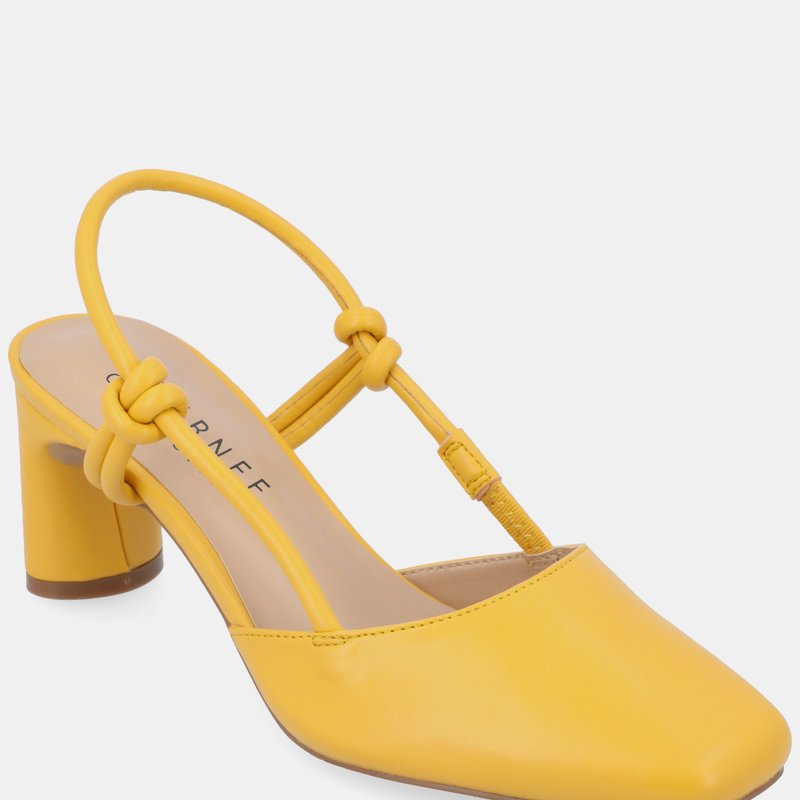 Shop Journee Collection Women's Margeene Pumps Heels In Yellow