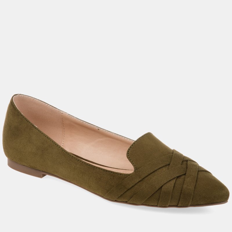 Shop Journee Collection Women's Mindee Flat In Green