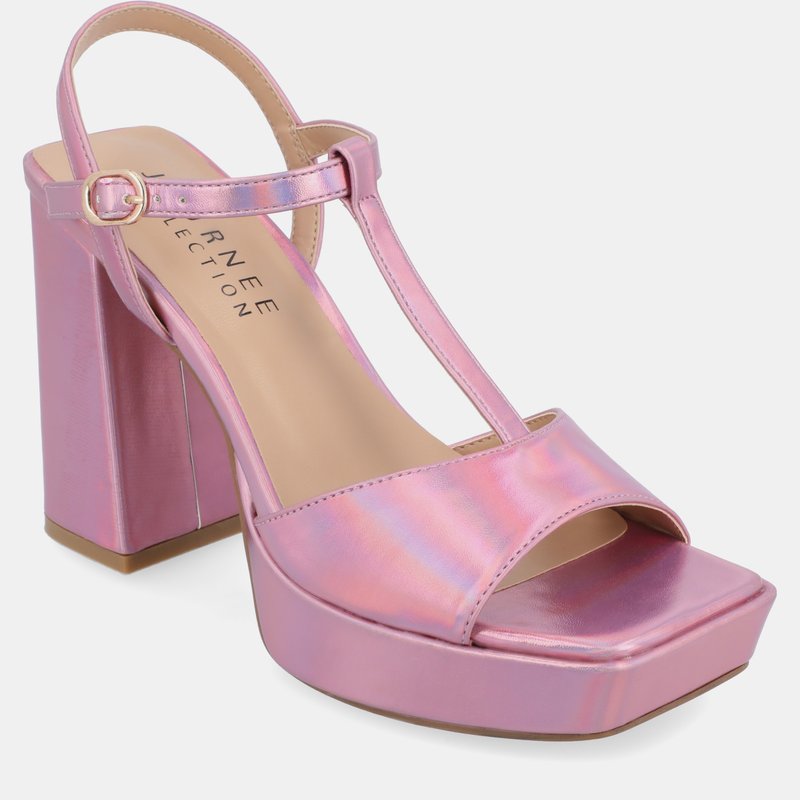 Shop Journee Collection Women's Parson Sandals In Pink