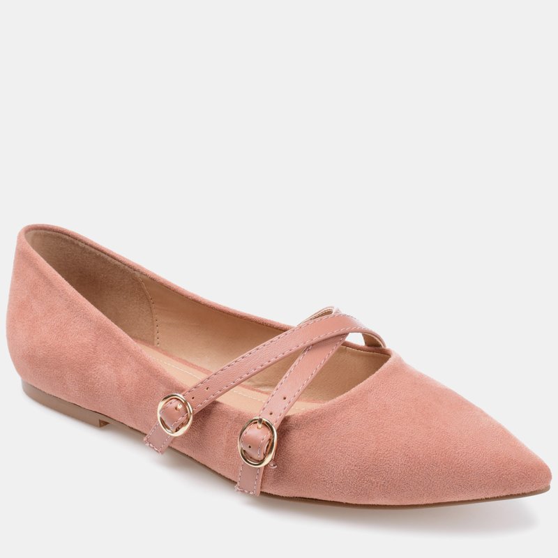 Shop Journee Collection Women's Patricia Wide Width Flat In Pink