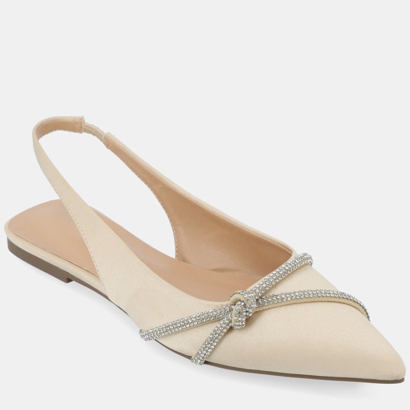 Shop Journee Collection Women's Rebbel Flats In White