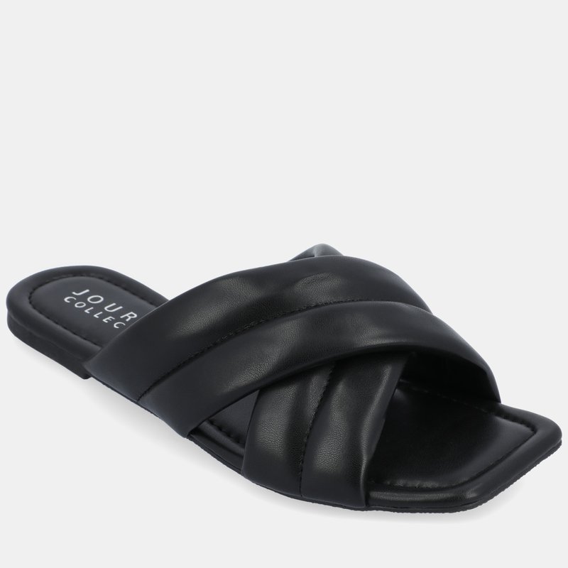 Journee Collection Women's Tru Comfort Foam Divyah Sandals In Black