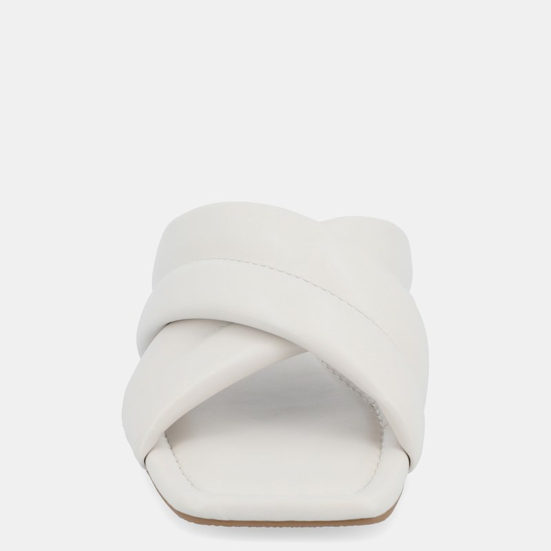 Journee Collection Women's Tru Comfort Foam Divyah Sandals In White