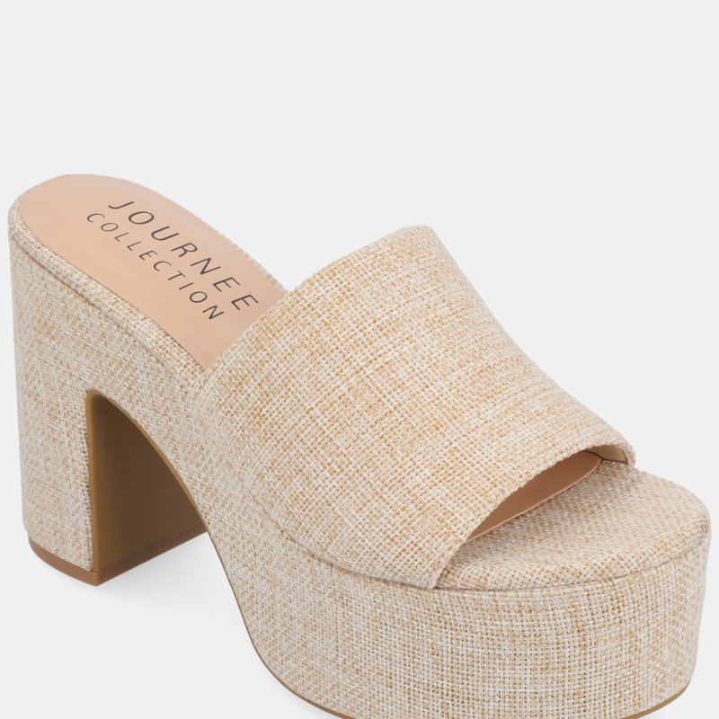 Shop Journee Collection Women's Tru Comfort Foam Enyya Sandals In Brown