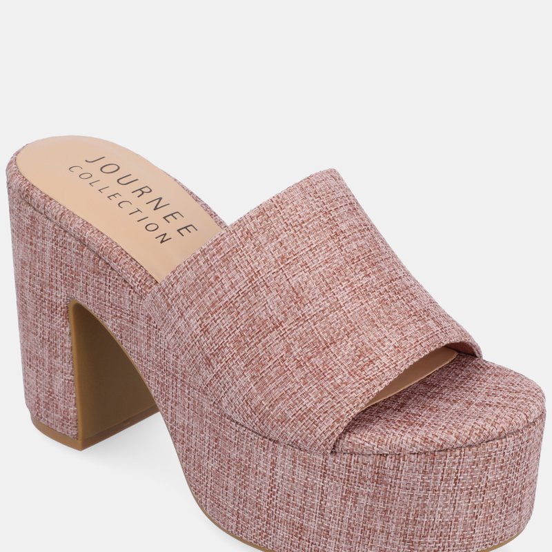 Shop Journee Collection Women's Tru Comfort Foam Enyya Sandals In Pink