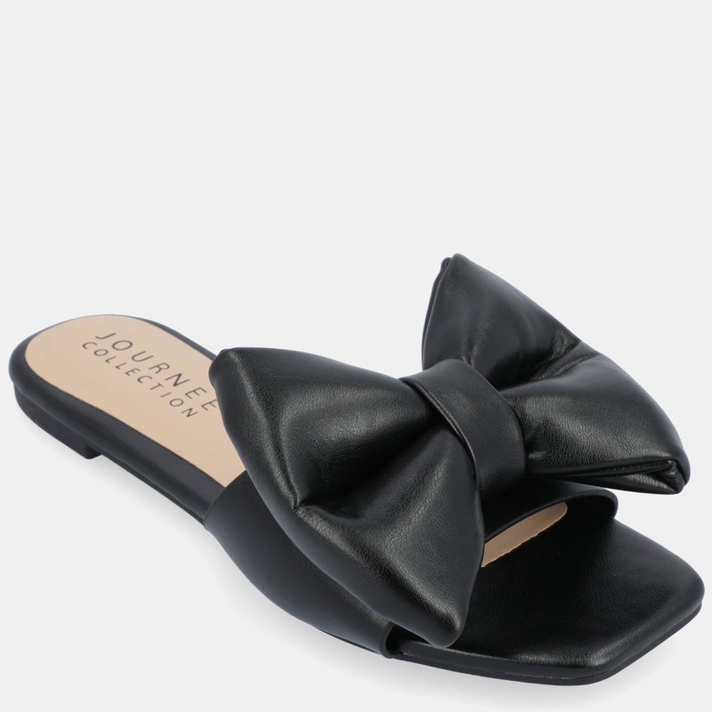 Shop Journee Collection Women's Tru Comfort Foam Fayre Sandals In Black