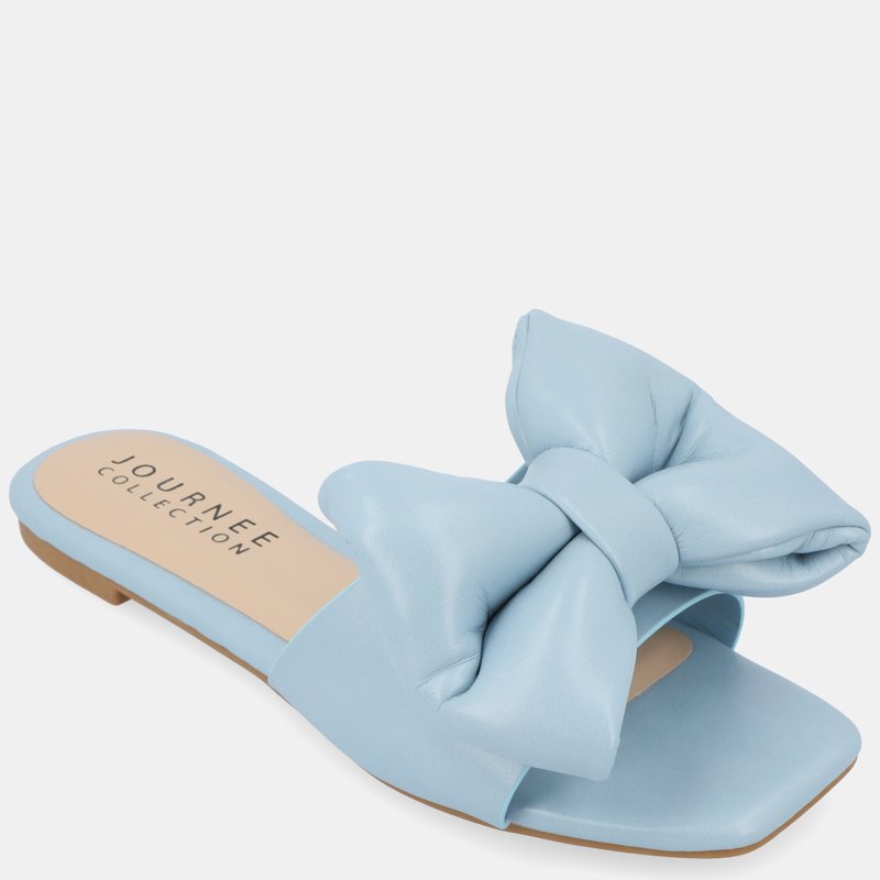 Shop Journee Collection Women's Tru Comfort Foam Fayre Sandals In Blue