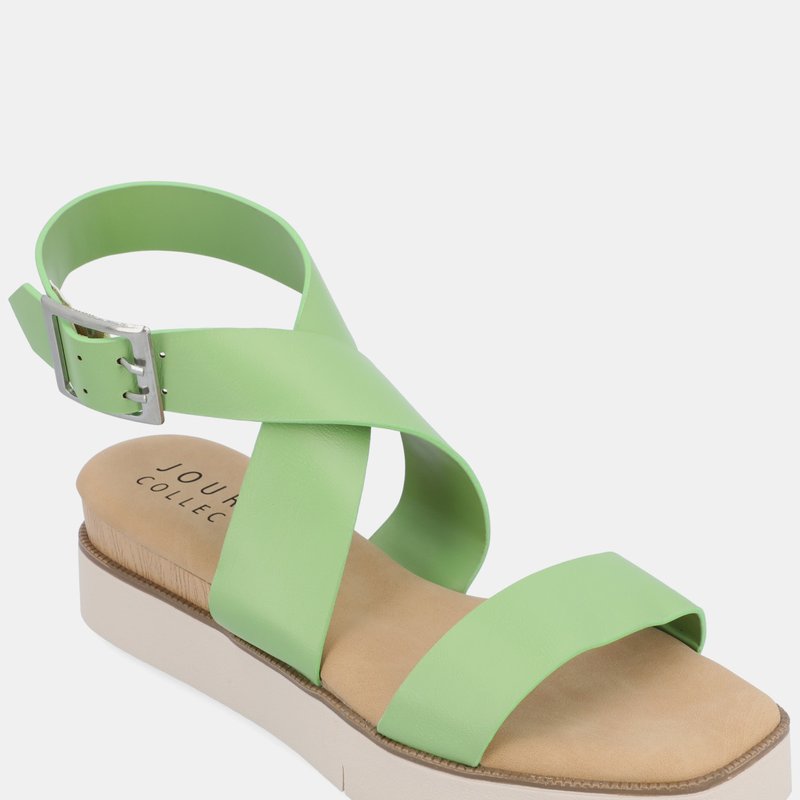 Shop Journee Collection Women's Tru Comfort Foam Havalee Sandals In Green