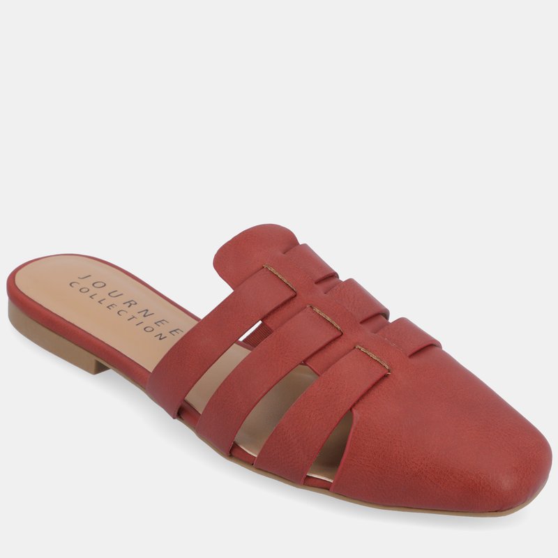 Shop Journee Collection Women's Tru Comfort Foam Jazybell Flats Sandal In Red