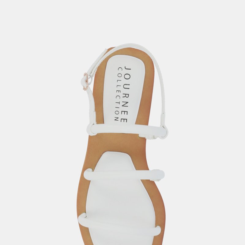 Journee Collection Women's Tru Comfort Foam Karrio Sandals In White