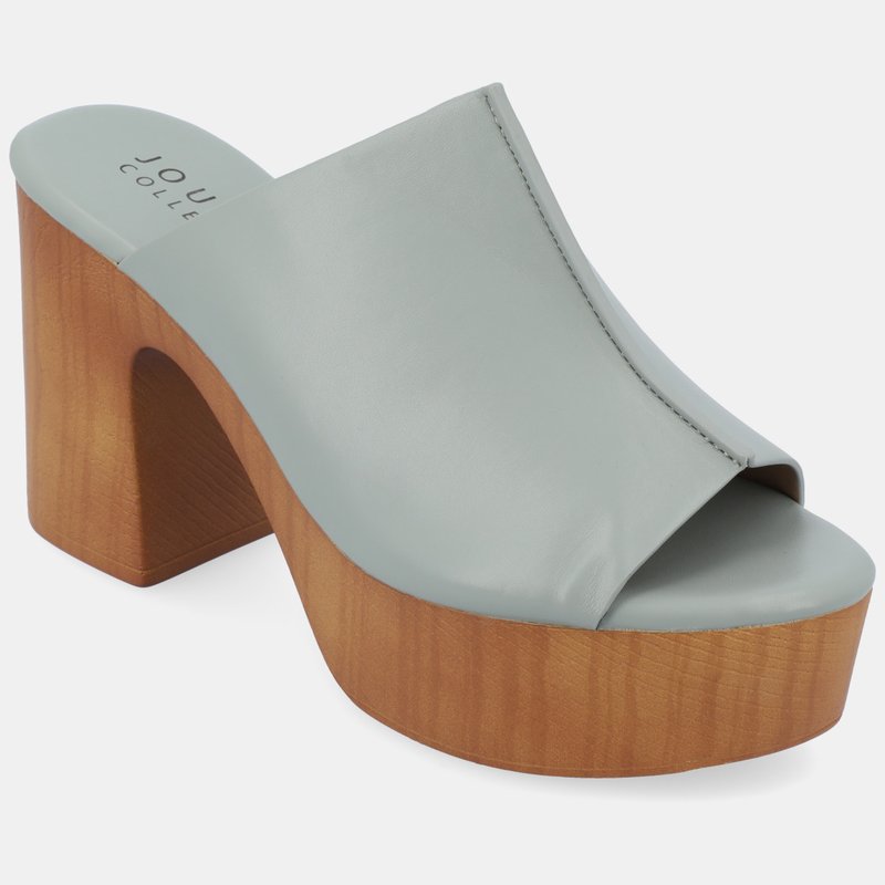 Shop Journee Collection Women's Tru Comfort Foam Lorenza Sandals In Grey
