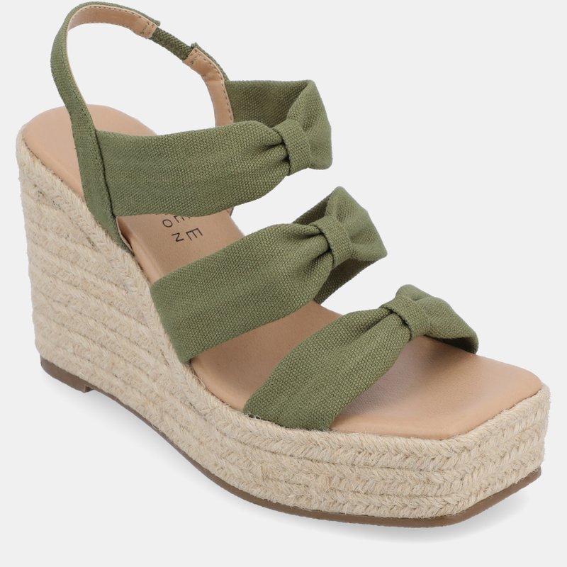 Shop Journee Collection Women's Tru Comfort Foam Santorynn Sandals In Green