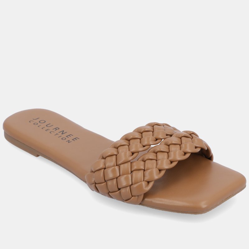 Shop Journee Collection Women's Tru Comfort Foam Sawyerr Sandals In Brown