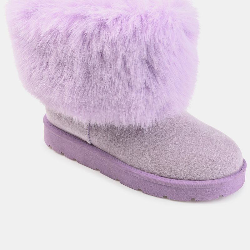 Journee Collection Women's Tru Comfort Foam Shanay Boot In Purple