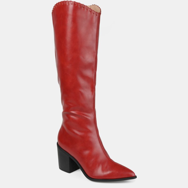 Shop Journee Collection Women's Tru Comfort Foam Wide Width Daria Boot In Red