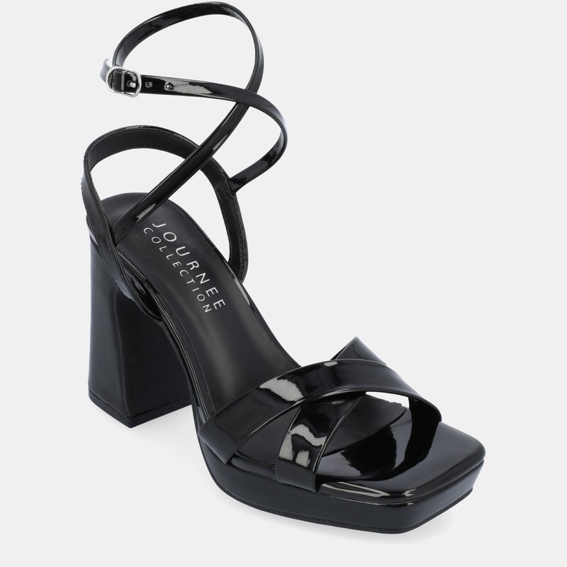 Shop Journee Collection Women's Tru Comfort Foam Zorana Sandals In Black