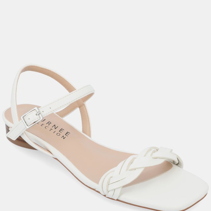 Journee Collection Verity Sandal In White