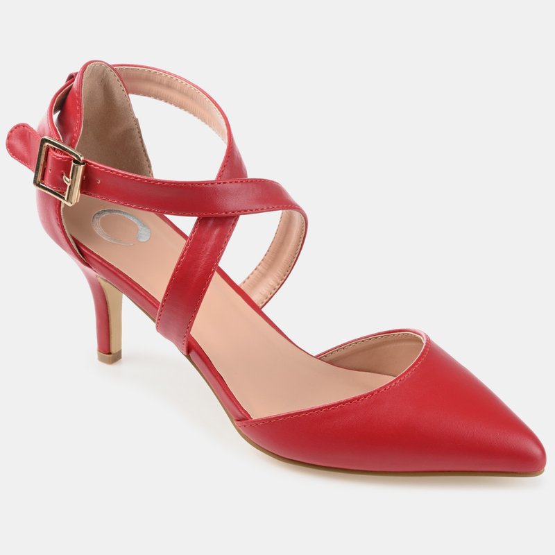 Shop Journee Collection Women's Wide Width Riva Pump In Red
