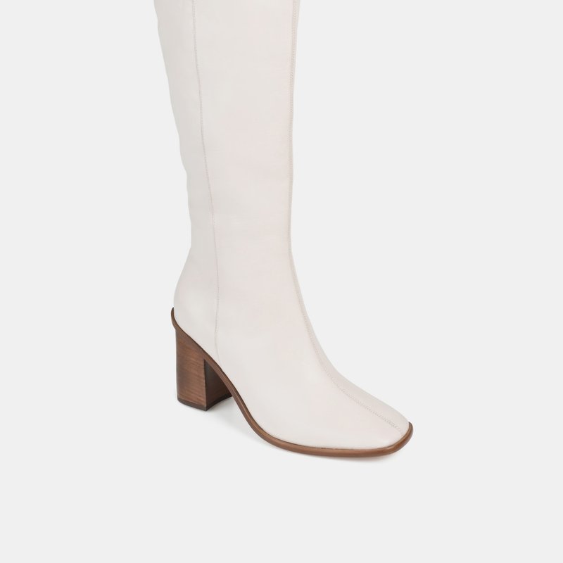 Shop Journee Signature Women's Genuine Leather Tru Comfort Foam Extra Wide Calf Tamori Boot In White