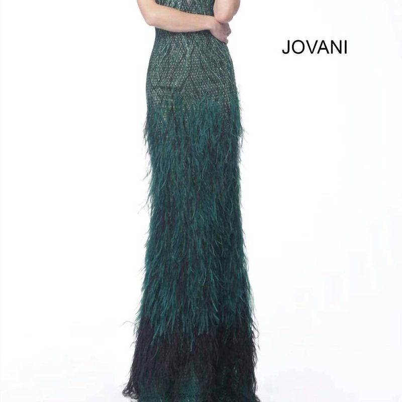 Shop Jovani Long Dress In Green