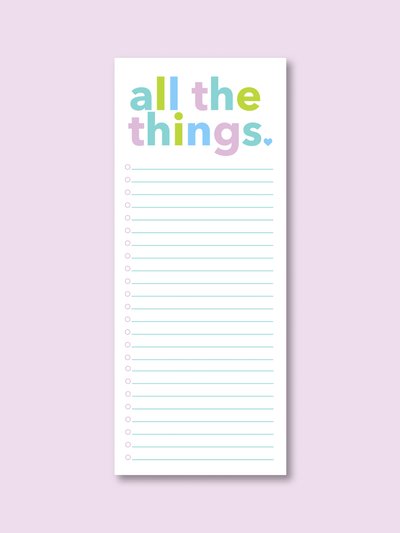 Joy Creative Shop All the Things Notepad product