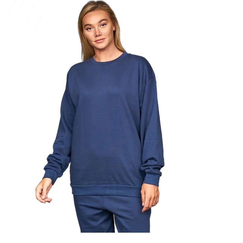 Juice Womens/ladies Belva Crew Neck Sweatshirt In Blue