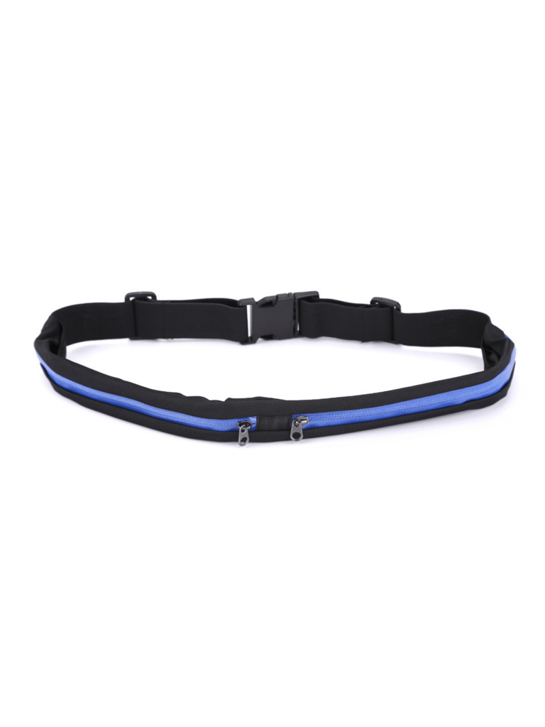 Stride Dual Pocket Running Belt and Travel Fanny Pack for All Outdoor Sports - Royal blue
