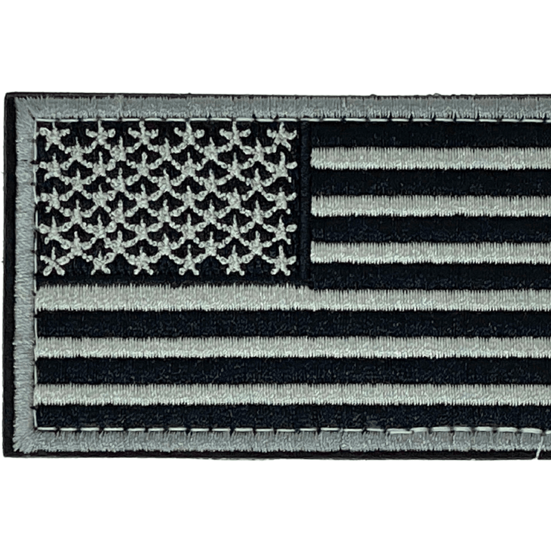 Jupiter Gear Tactical Usa Flag Patch With Detachable Backing In Grey