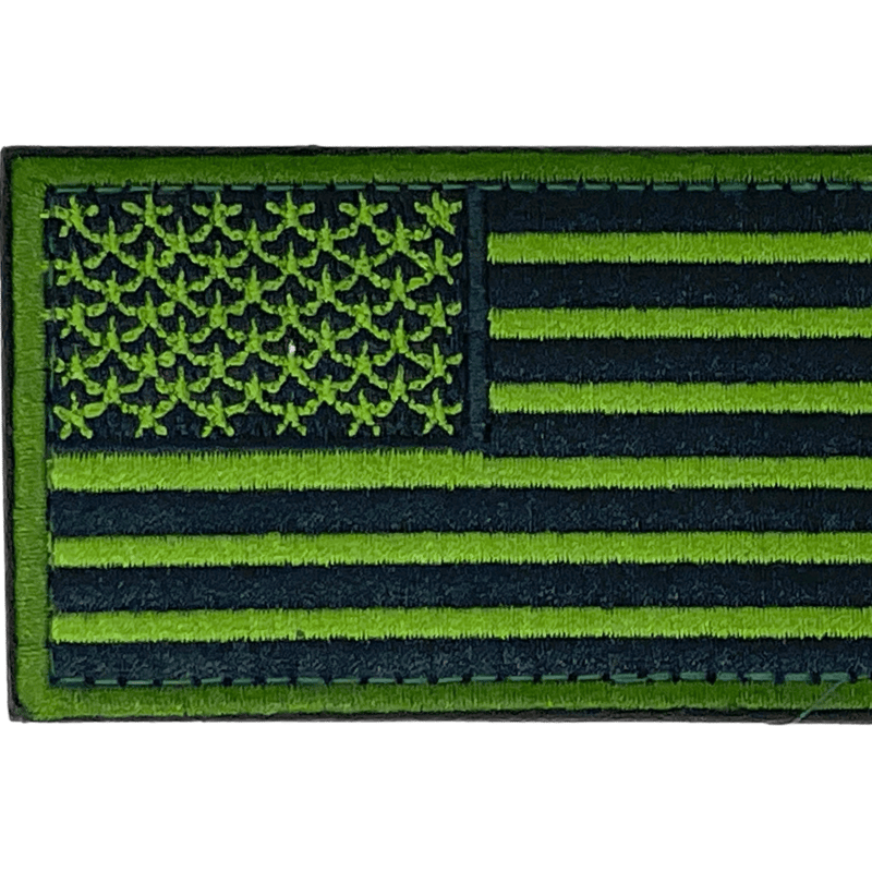 Jupiter Gear Tactical Usa Flag Patch With Detachable Backing In Green