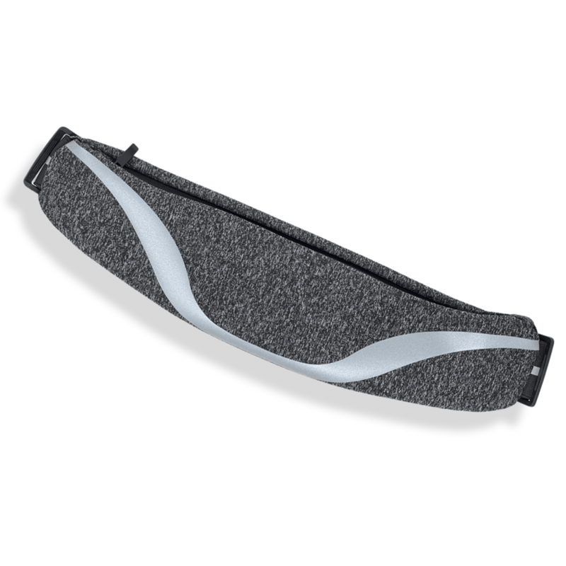 Jupiter Gear Water-resistant Sport Waist Pack Running Belt With Reflective Strip In Grey