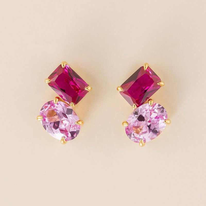 Juvetti Jewelry Buchon Earrings In Pink