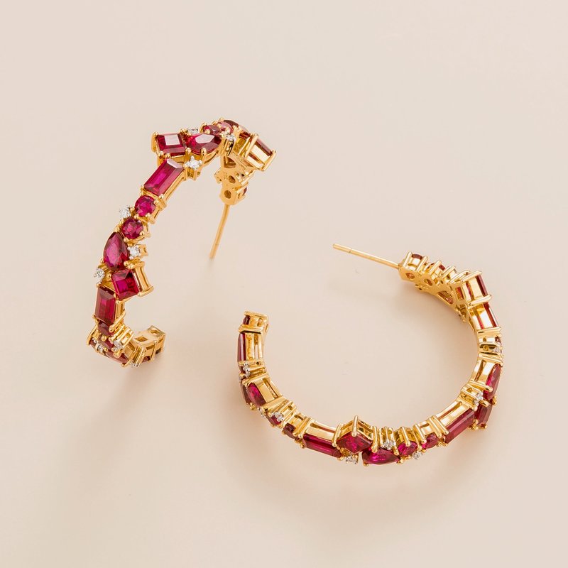 Juvetti Jewelry Lanna Earrings In Red