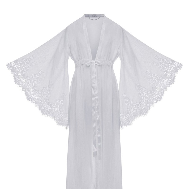 Kâfemme Sabina Elegant Sheer Robe In White