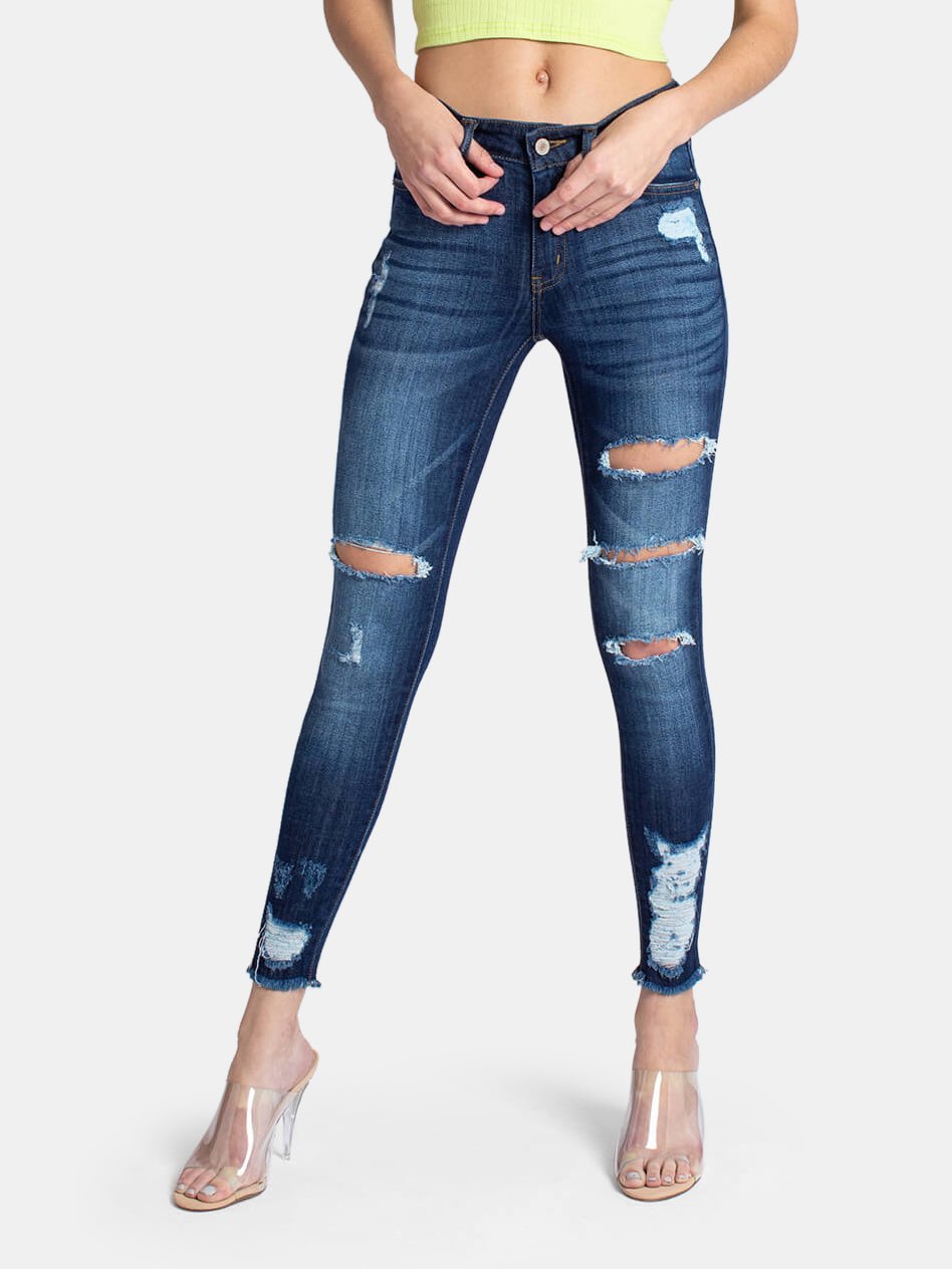 kancan distressed jeans