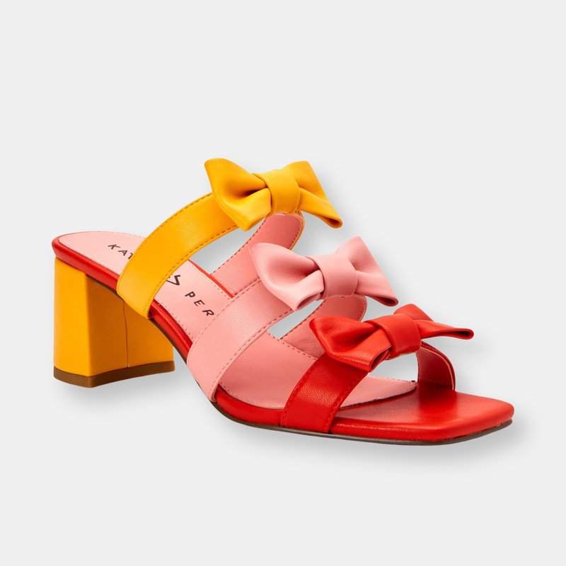 Shop Katy_perry_footwear The Tooliped Bows In Orange