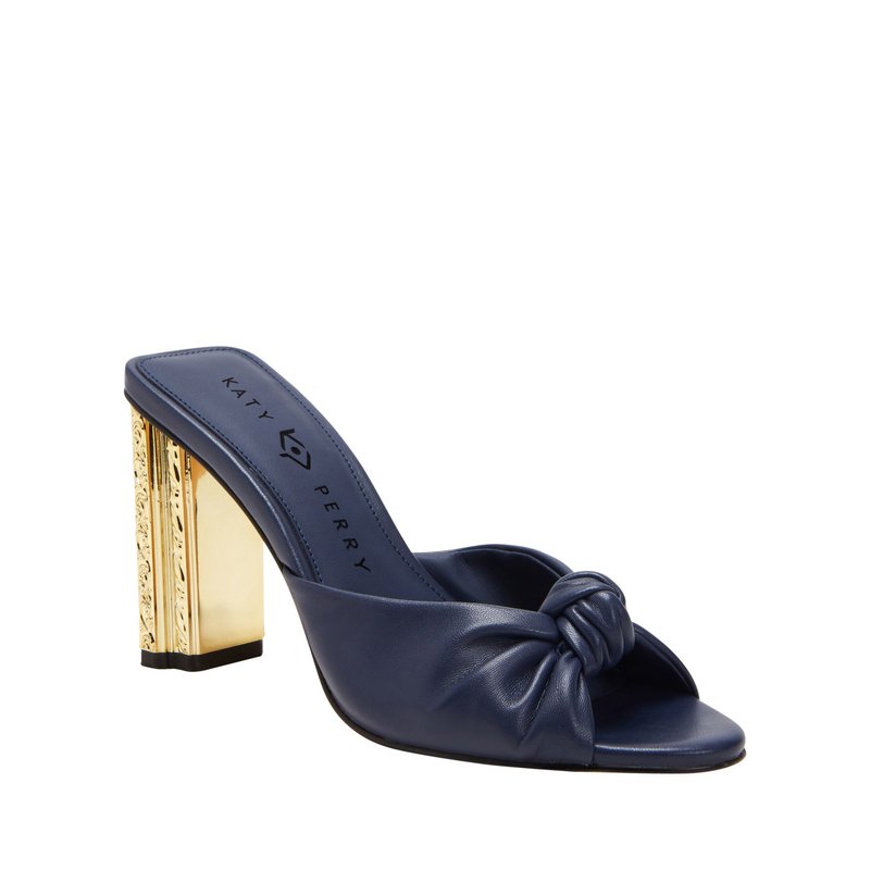 Shop Katy Perry The Framing Heel Knotted Sandal In Blue