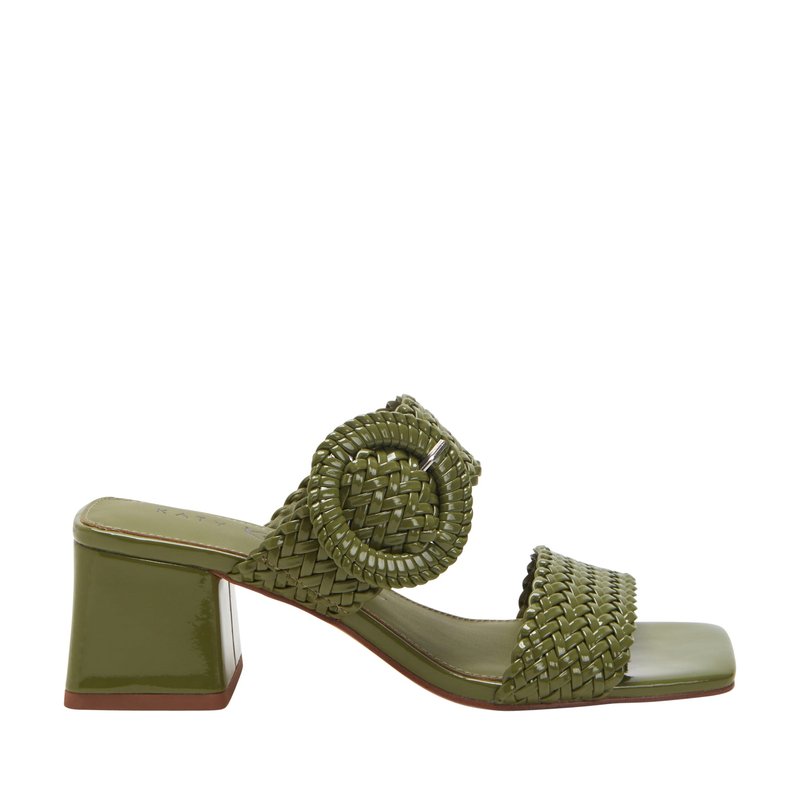 Shop Katy Perry The Gemm Woven Sandal In Green