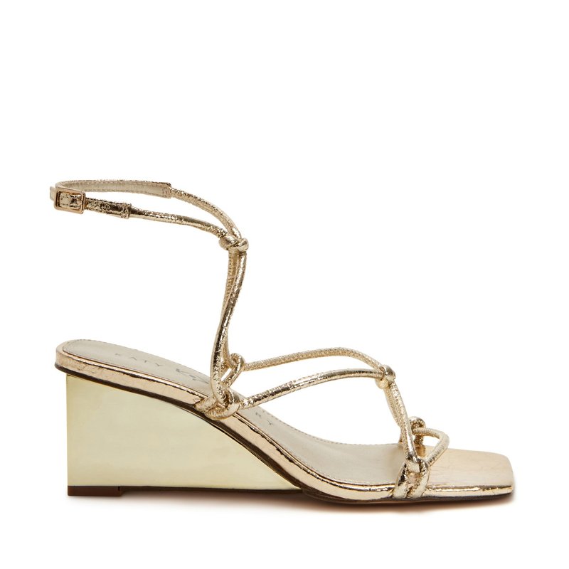 Shop Katy Perry The Irisia Strappy Sandal In Gold