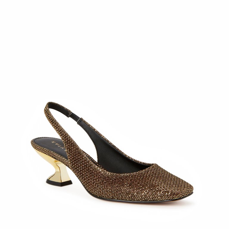 The Laterr Sling Back - Gold