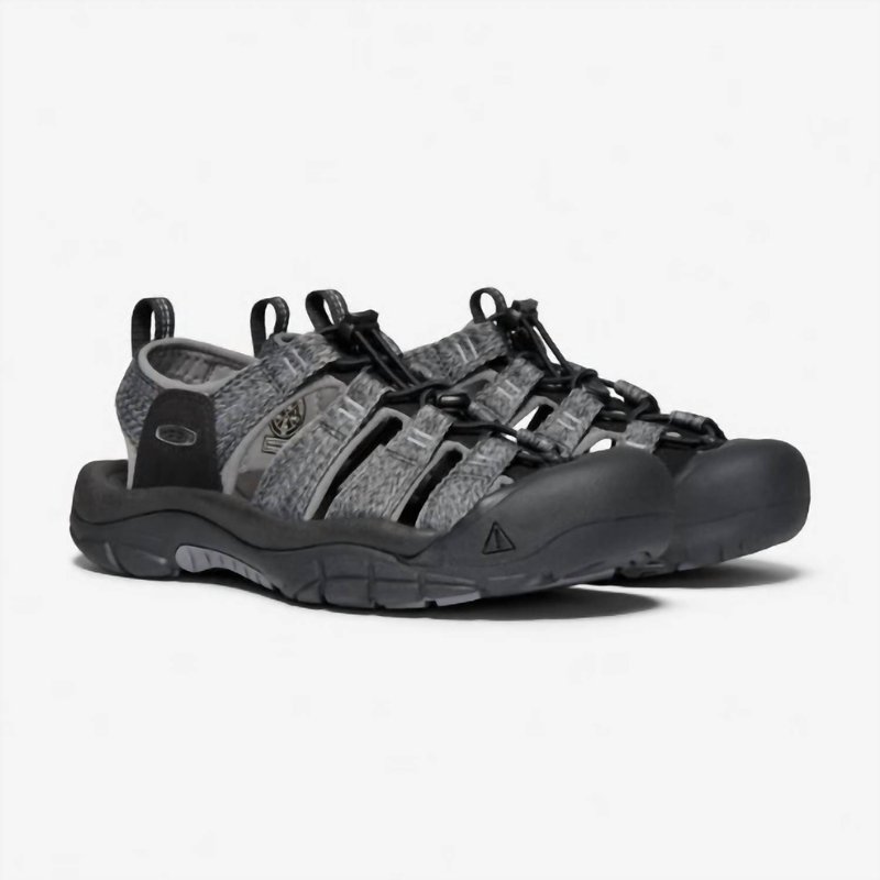 Shop Keen Men's Newport H2 Shoe In Black/steel Grey