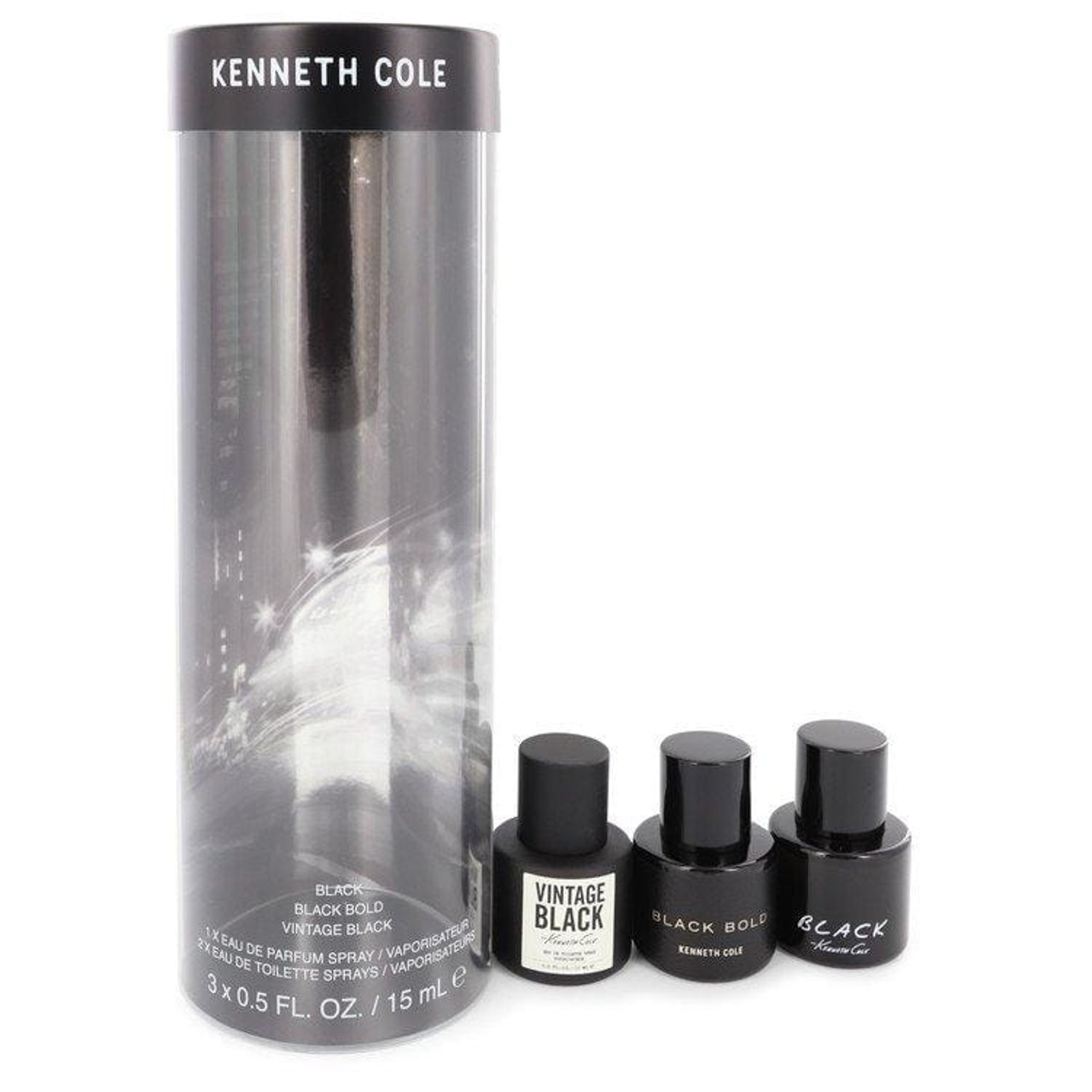 Kenneth Cole By  Gift Set -- 0.5 oz  Black Mini Edt Spray + 0.5