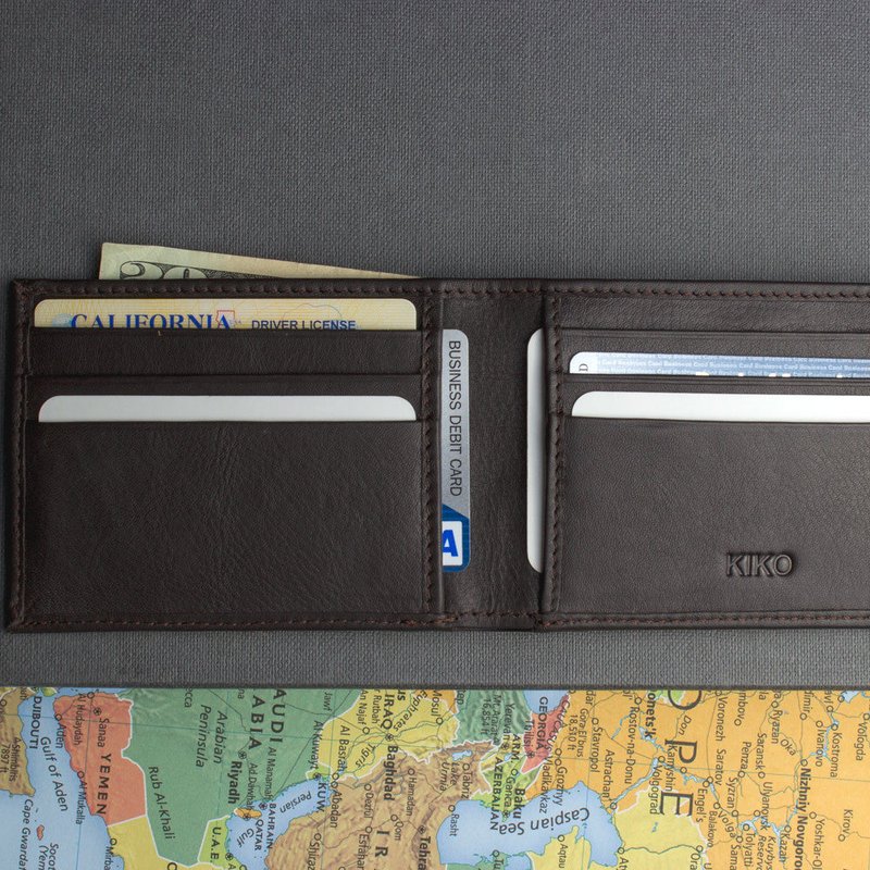 Shop Kiko Leather Classic Bifold Wallet In Black