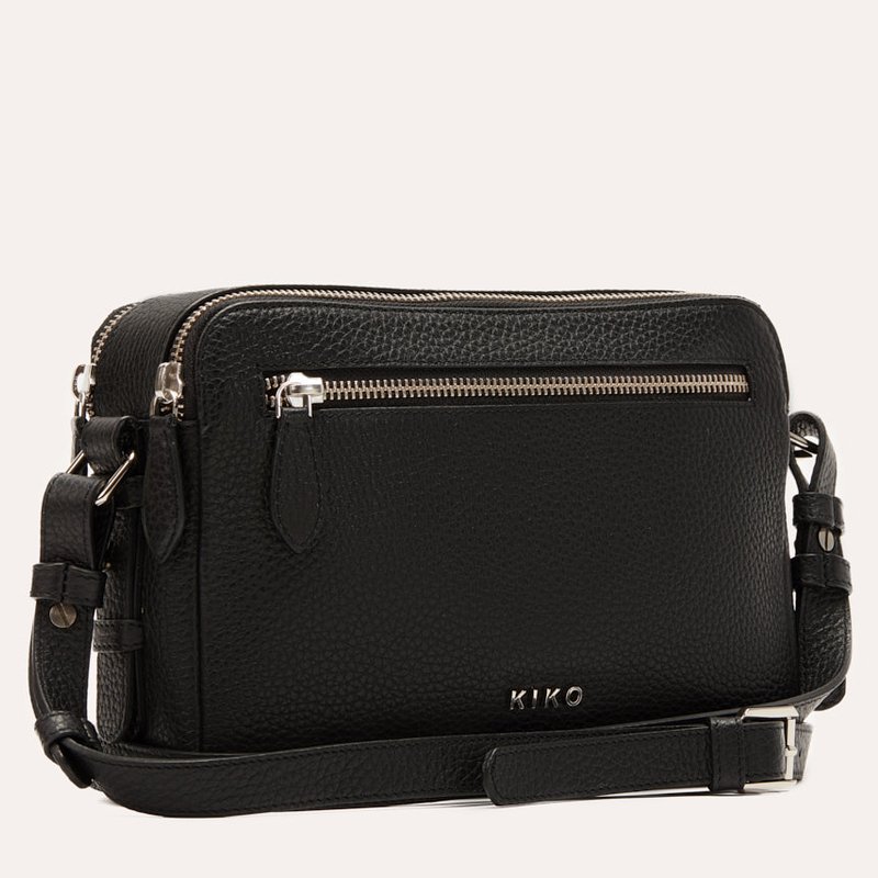Kiko Leather Classic Crossbody Bag In Black