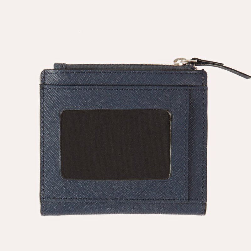 Kiko Leather Coin Purse Wallet In Blue